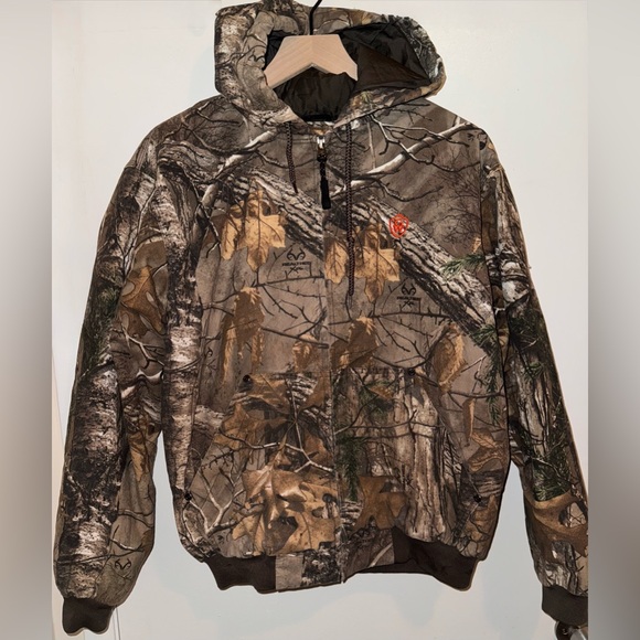 Realtree Game Winner Camouflage Jacket Men’s Size Small Cotton/Polyester Zip-Up - Picture 1 of 15